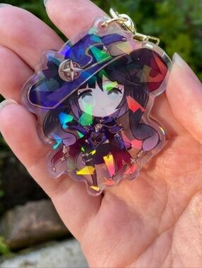 Genshin Impact Mona Holographic Acrylic Charm